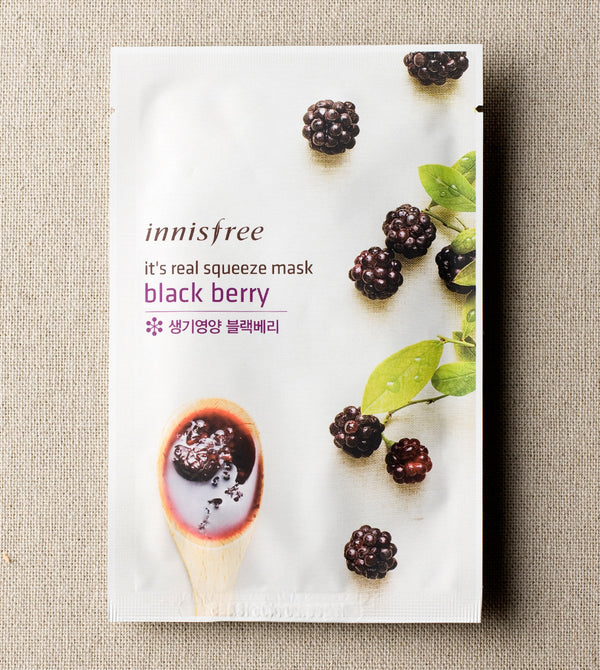 INNISFREE It's real squeeze mask - Black Berry